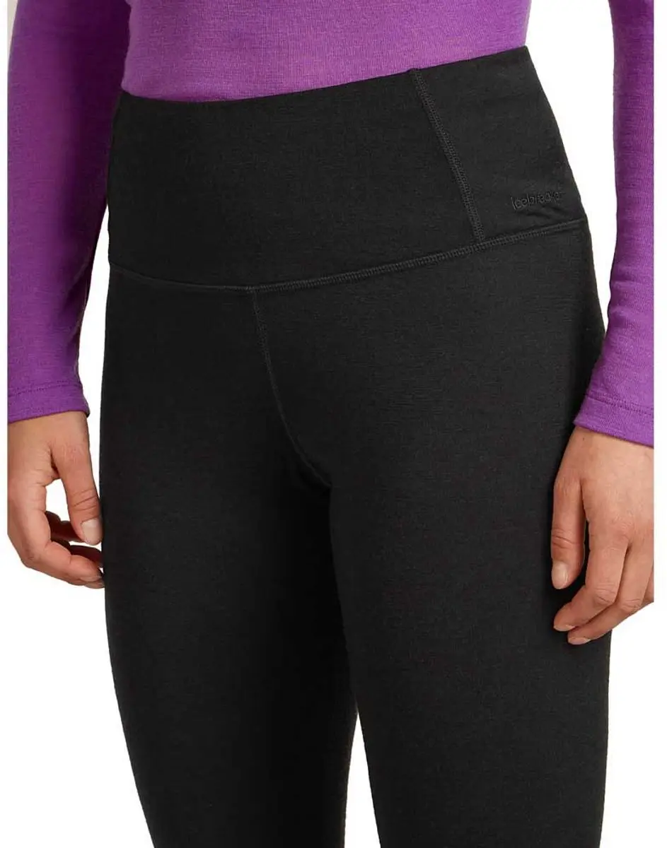 Icebreaker 200 Oasis High Rise Legging XS - Zwart