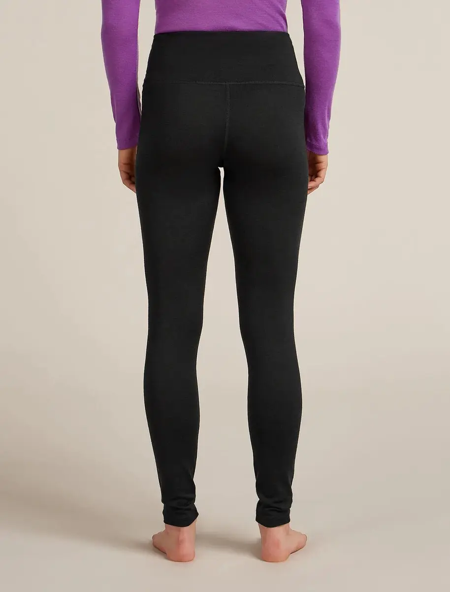 Icebreaker 200 Oasis High Rise Legging XS - Zwart