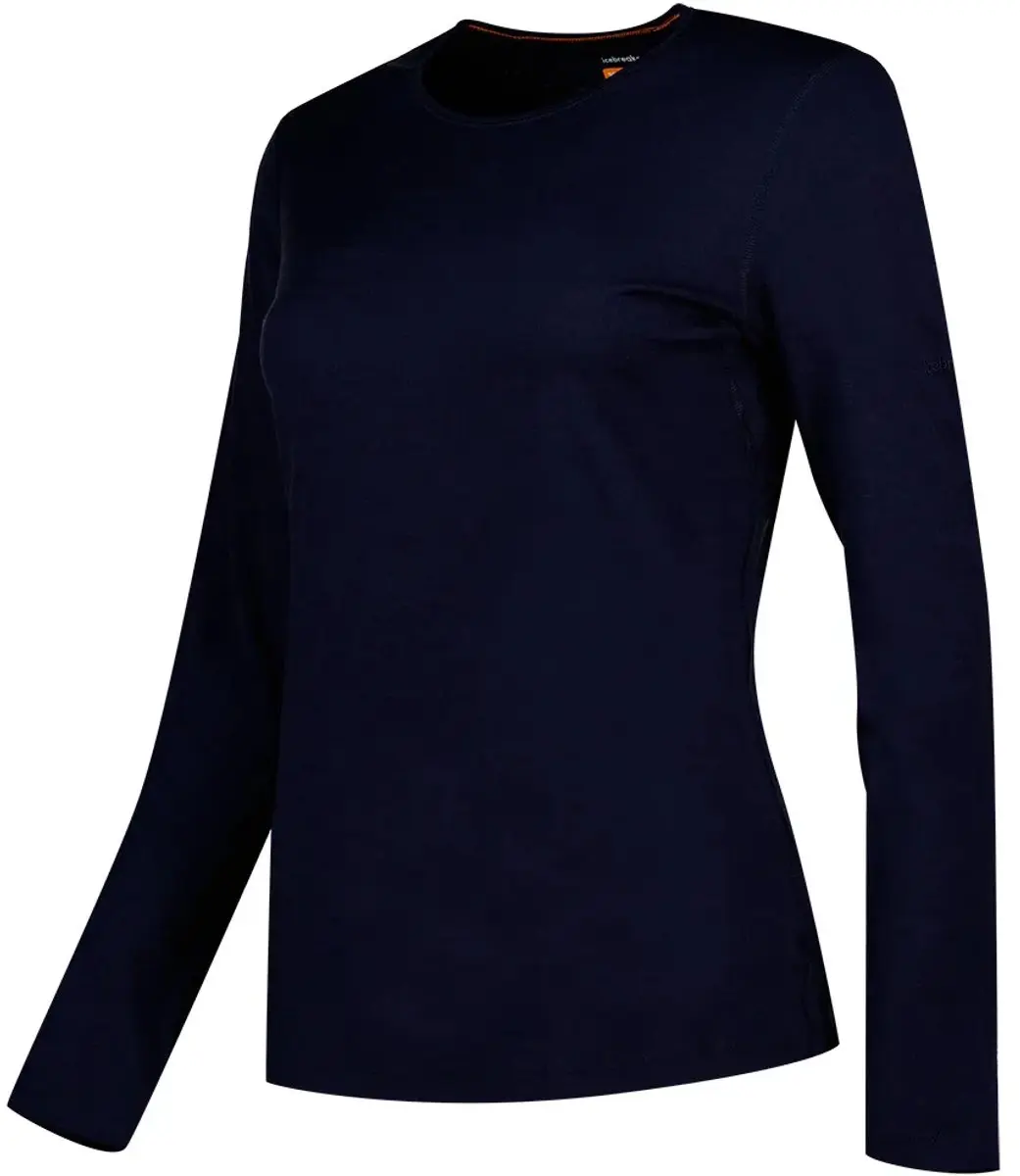 Icebreaker Oasis LS Crewe Thermoshirt Dames - M - Midnight Navy