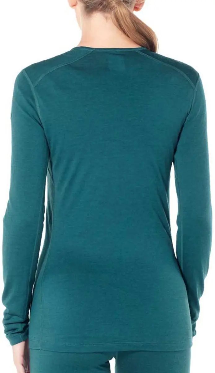 Icebreaker Oasis LS Crewe Thermoshirt Dames - M - Midnight Navy