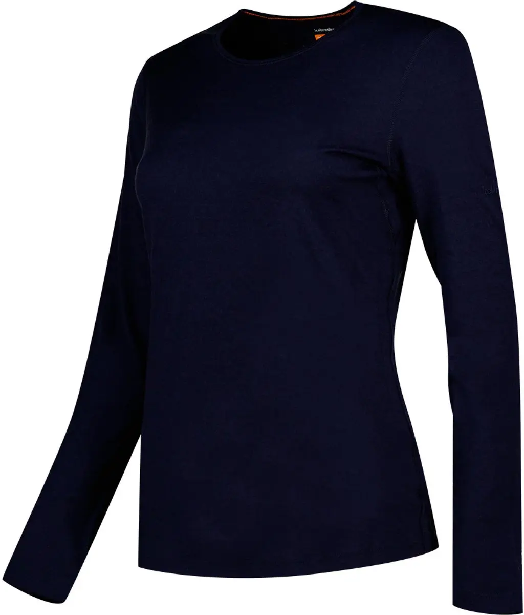 Icebreaker Oasis LS Crewe Thermoshirt Dames - M - Midnight Navy