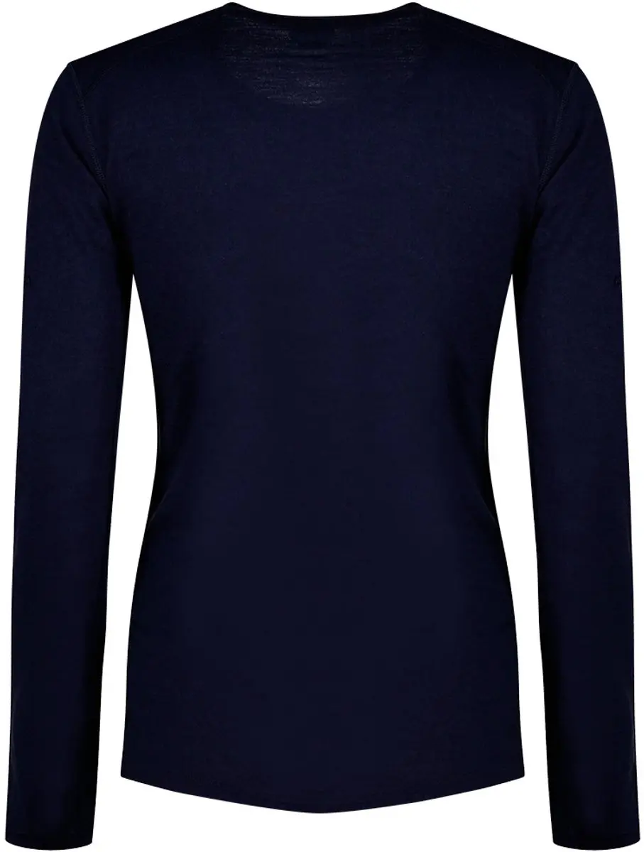 Icebreaker Oasis LS Crewe Thermoshirt Dames - M - Midnight Navy