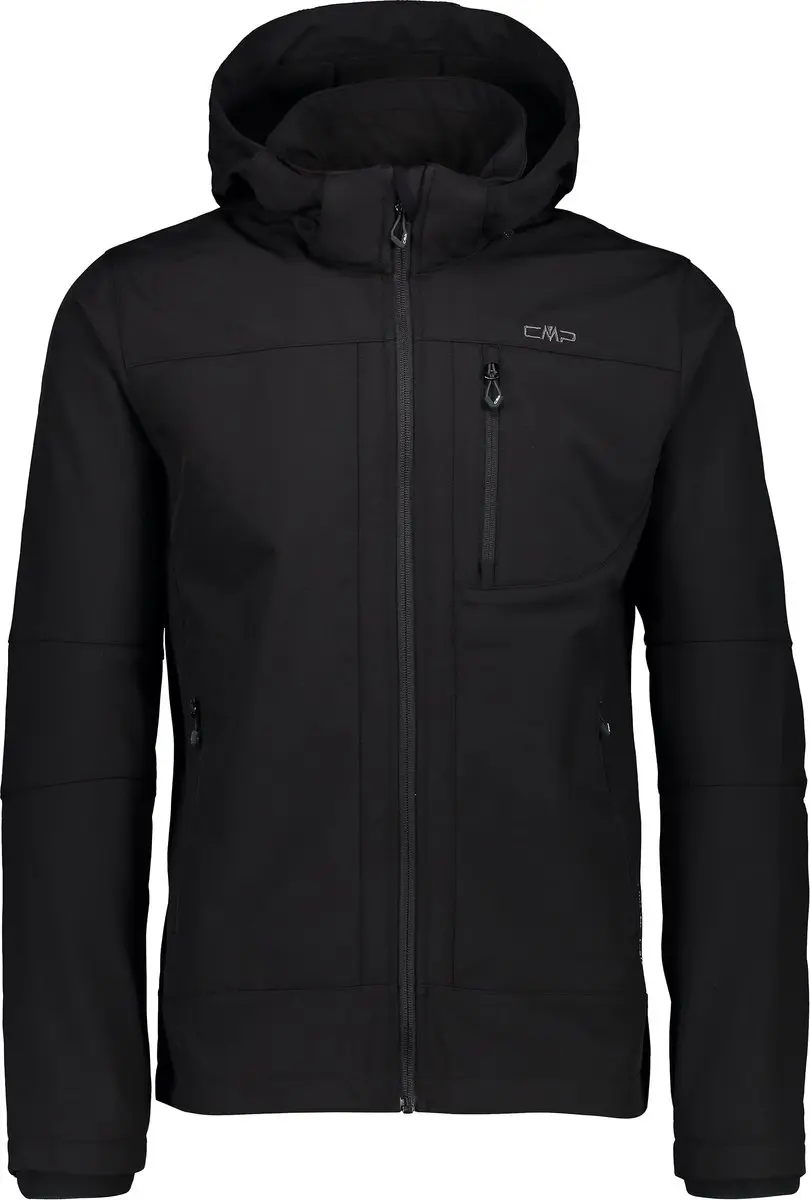 CMP Softshelljas Zip Hood Heren 4XL - Zwart