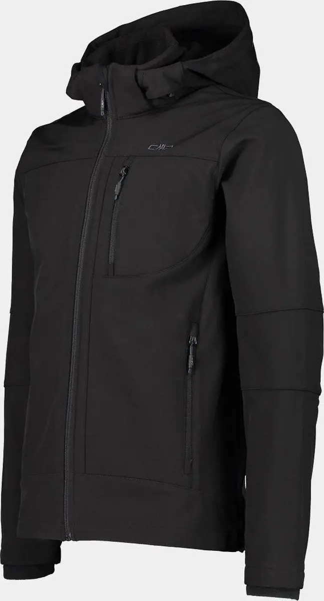 CMP Softshelljas Zip Hood Heren 4XL - Zwart - afbeelding 4 van 6