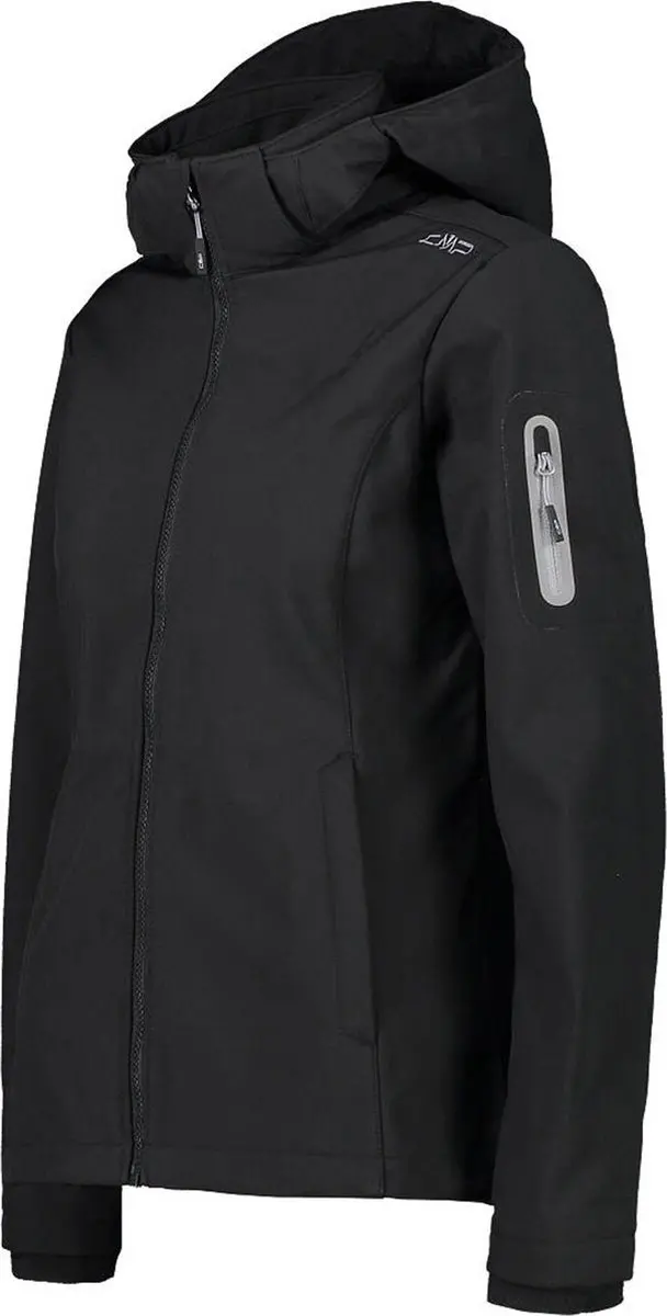 CMP Softshell Outdoorjas Vrouwen 38 - Zwart - afbeelding 6 van 6