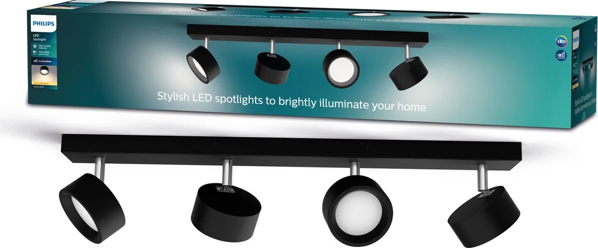 Philips Bracia Bar 4x5.5W 2700K Opbouwspot