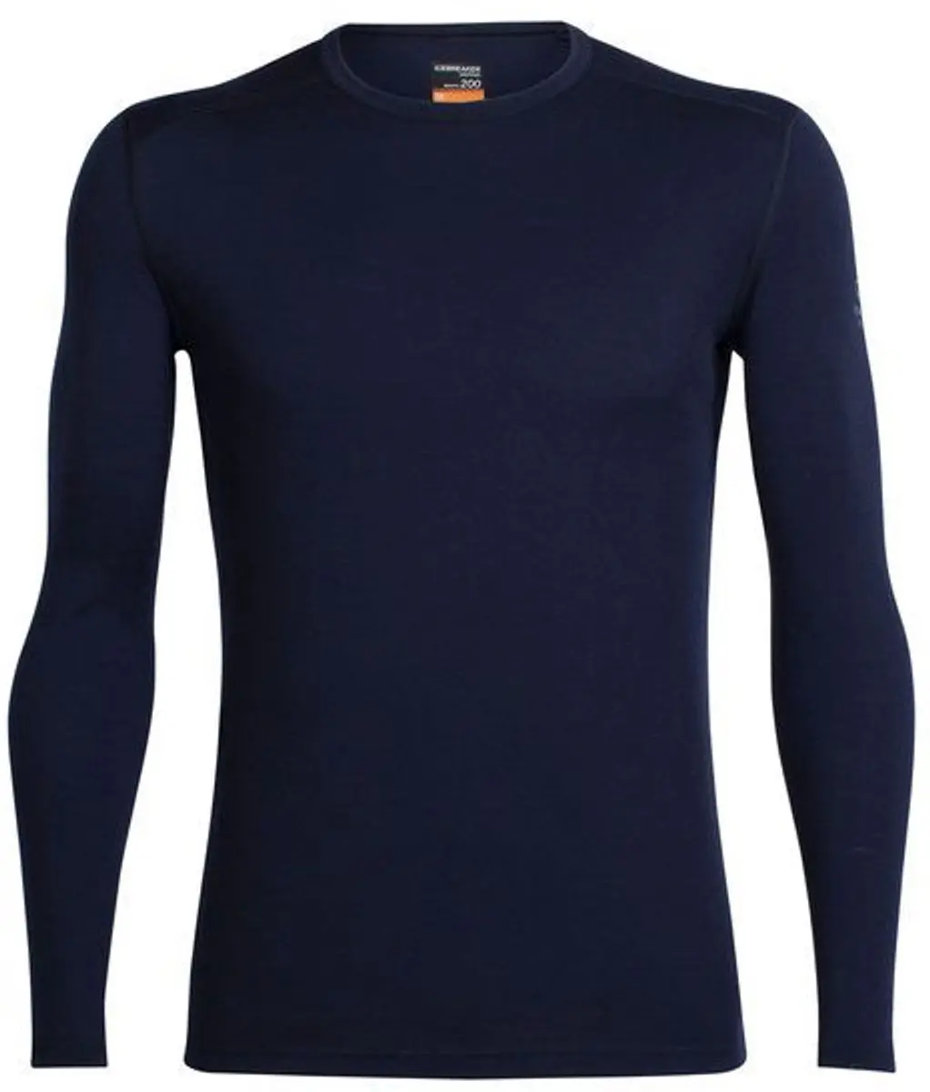 Icebreaker Men's Oasis Long Sleeve Crewe - S - Midnight Navy