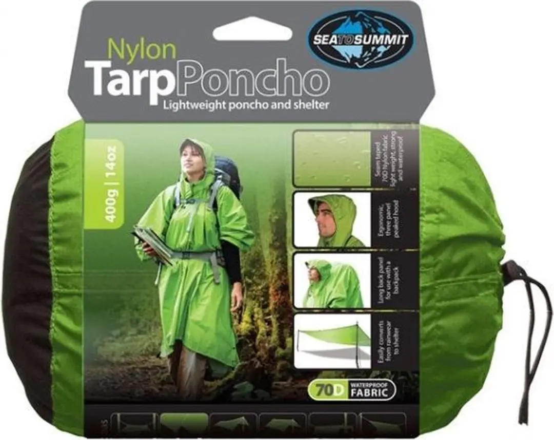 Sea to Summit Tarp Poncho Blauw Schaduwdoek