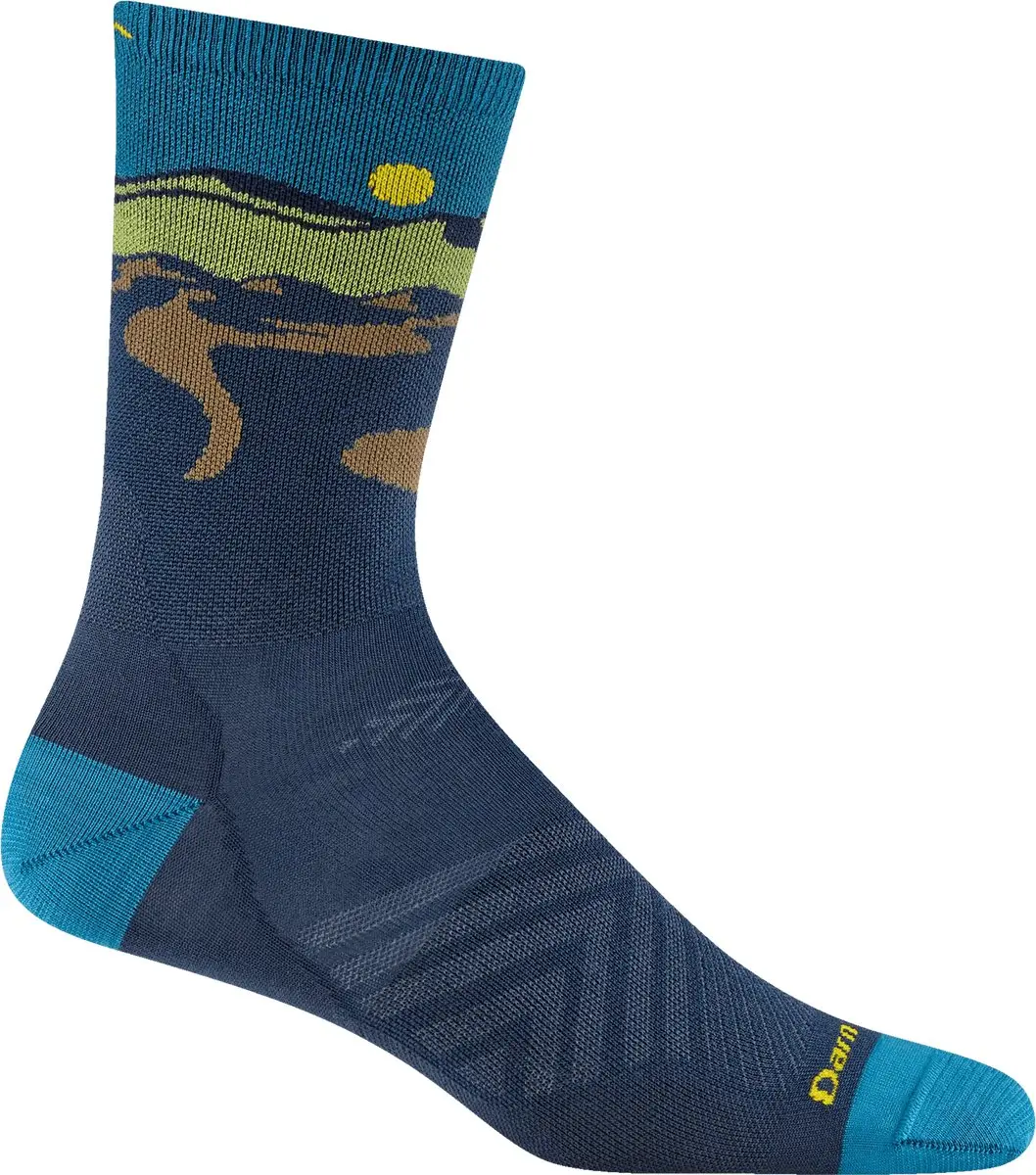 Darn Tough Ridge Runner Micro Crew Merinowol Hardloopsokken 46-49 - Midnight - afbeelding 3 van 6
