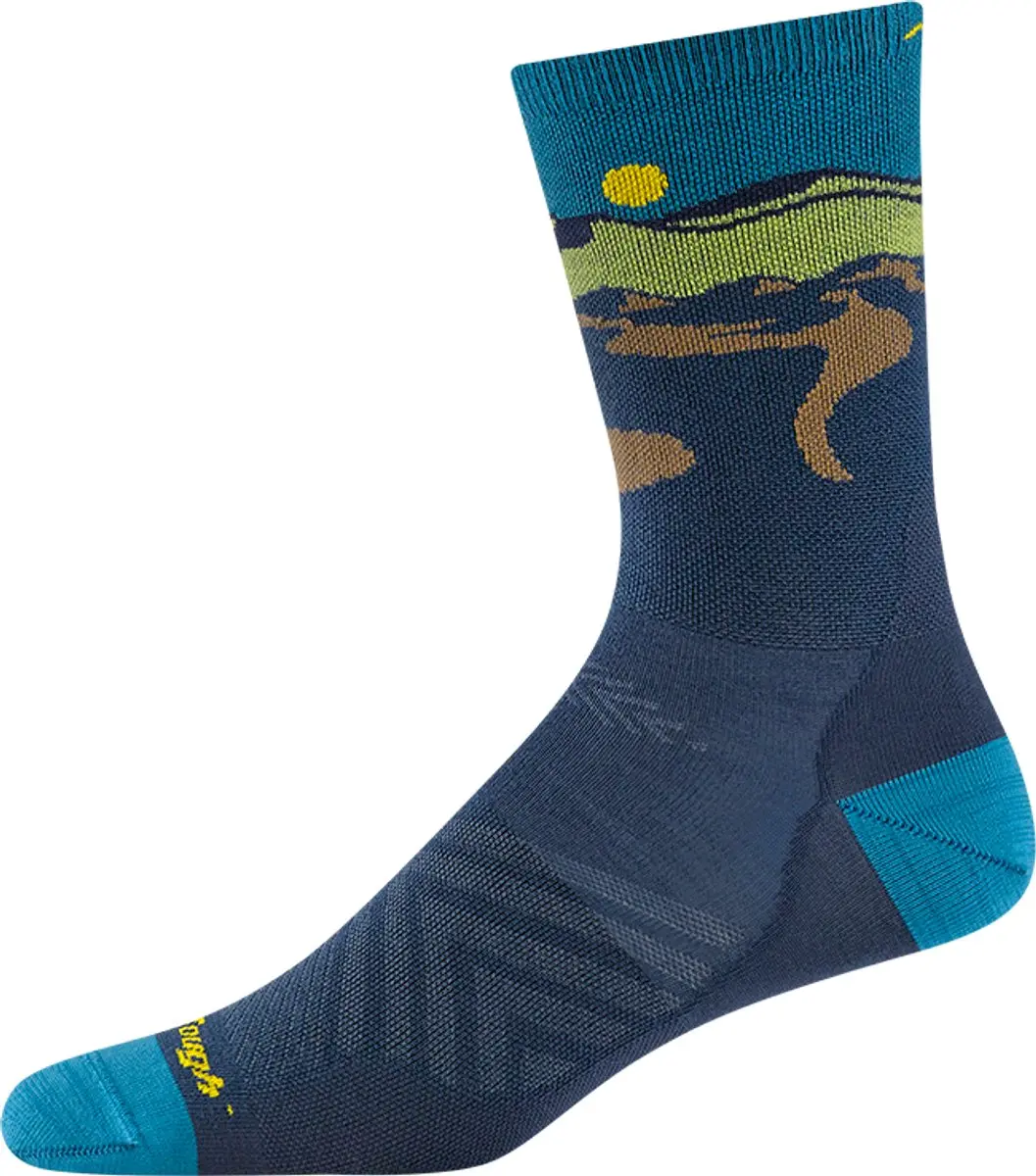 Darn Tough Ridge Runner Micro Crew Merinowol Hardloopsokken 46-49 - Midnight - afbeelding 4 van 6