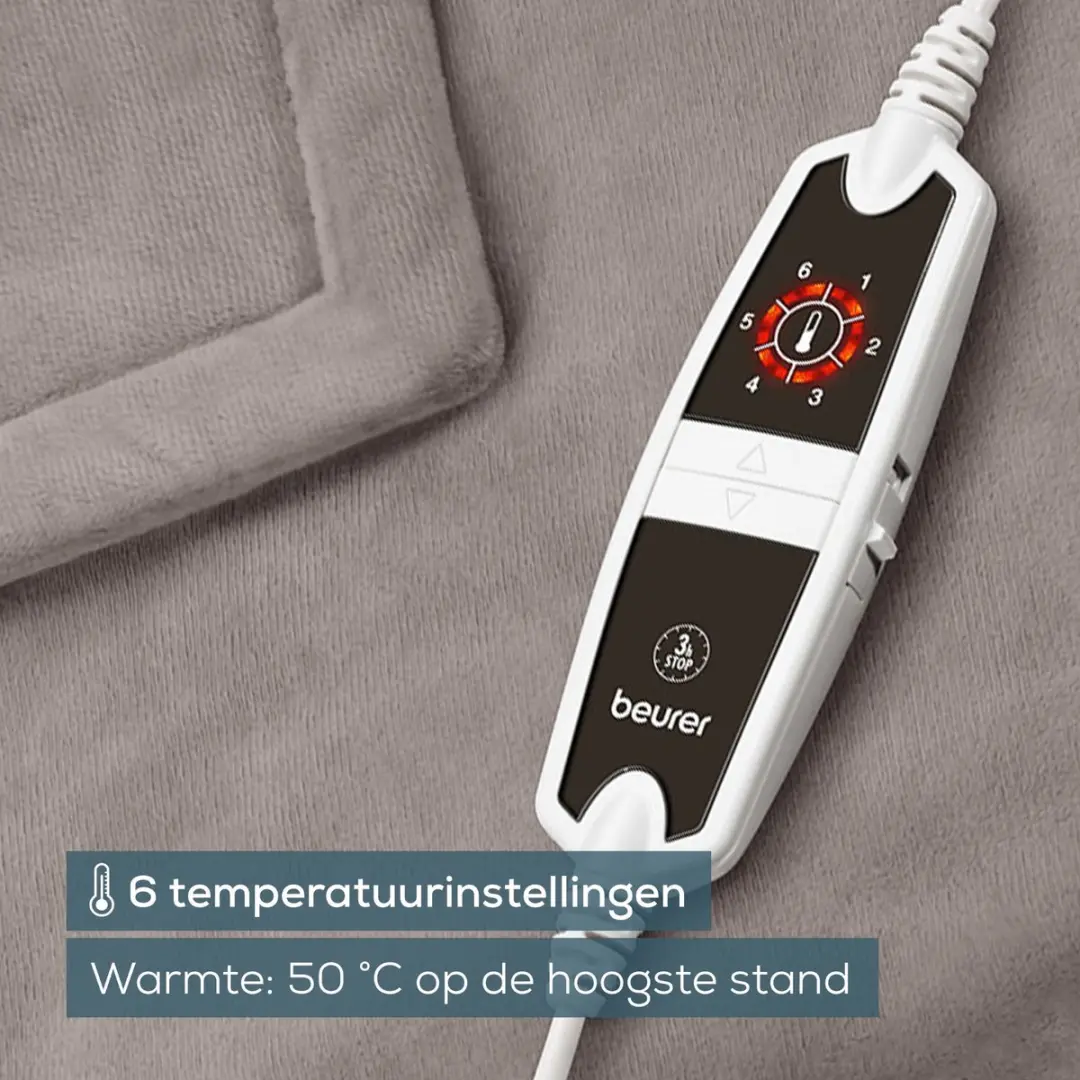 Beurer HD 150 XXL Elektrische Deken - 200x150cm Taupe - afbeelding 3 van 6