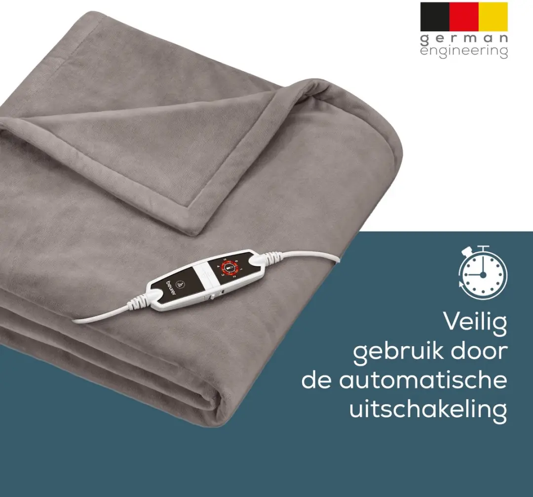 Beurer HD 150 XXL Elektrische Deken - 200x150cm Taupe - afbeelding 5 van 6
