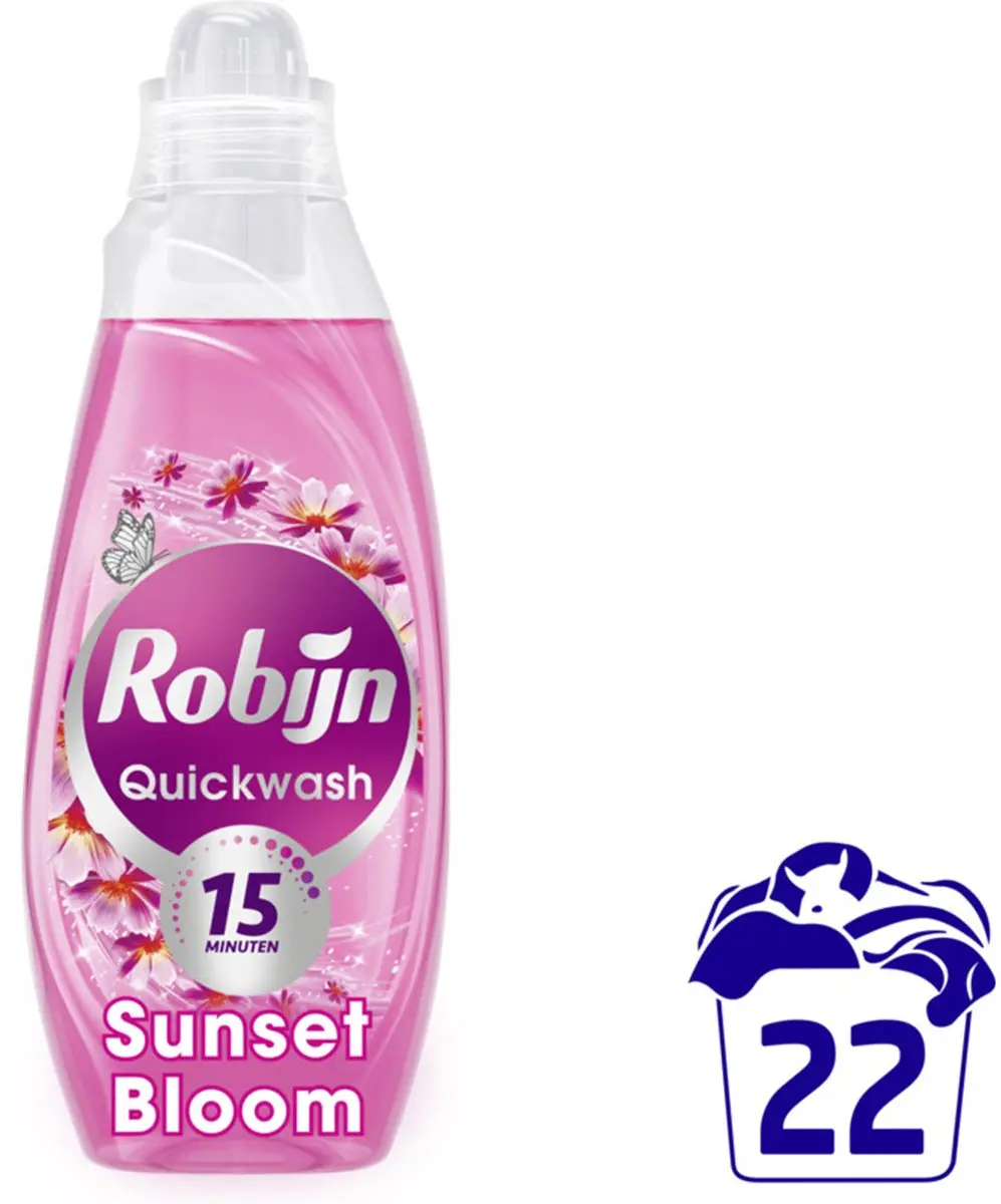 Robijn Advanced Quickwash Wasmiddel Sunset Bloom 22 Wasbeurten - afbeelding 2 van 6