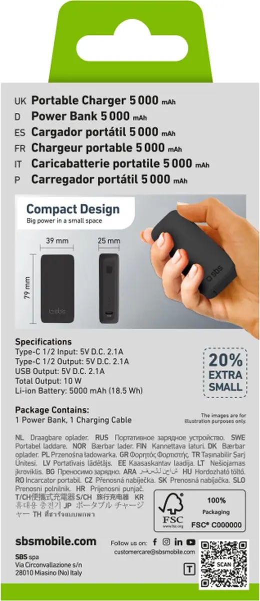 SBS TTBB5000MINIK Powerbank 5000mAh