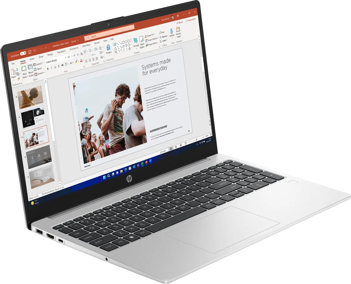 HP 250 G10 i3-1315U Laptop 15,6" Full HD - 8GB 512GB SSD - Zilver