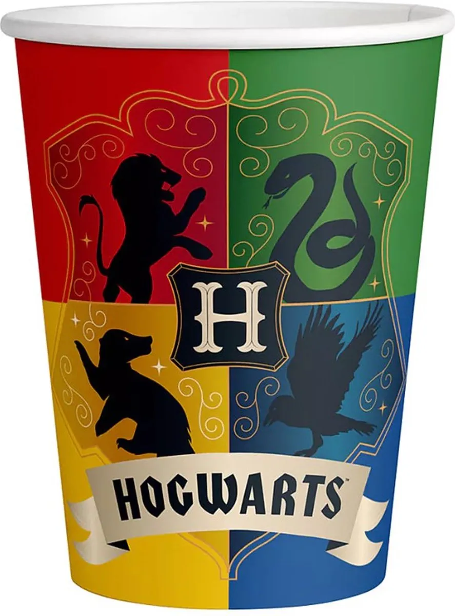 Harry Potter Party Set - 8 Personen - Feestset Zwart