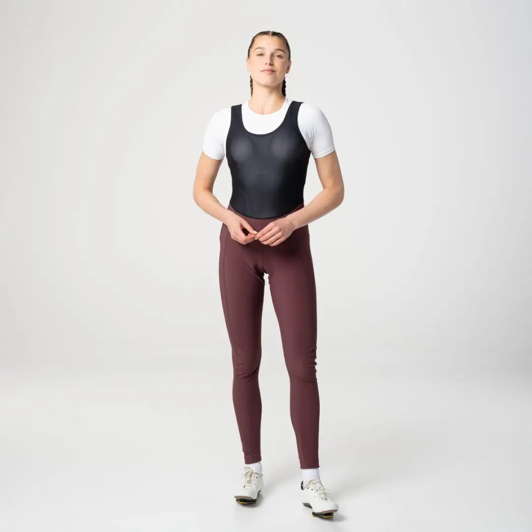 AGU Essential Bibtight Winterbroek Dames M - Bruin - afbeelding 4 van 6