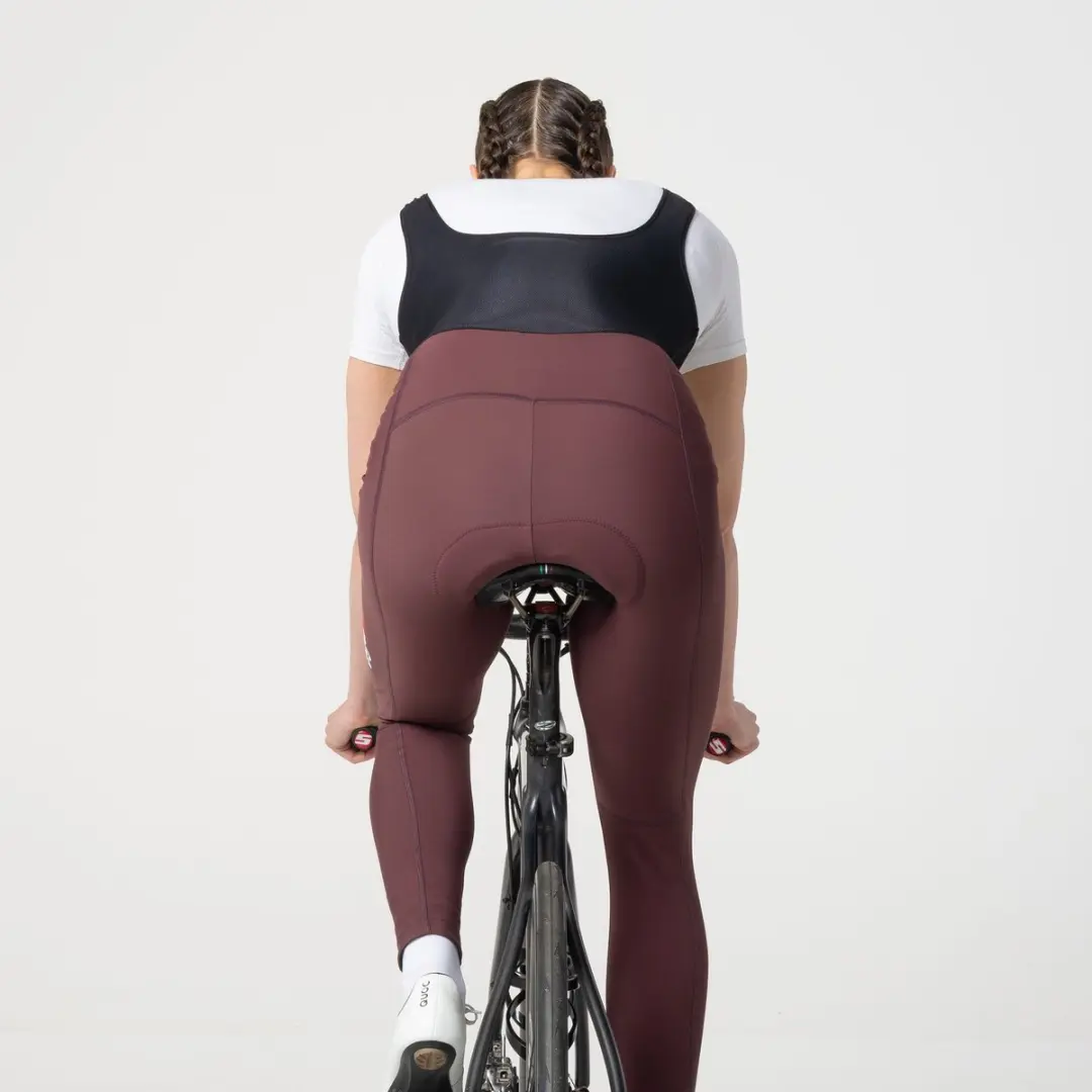 AGU Essential Bibtight Winterbroek Dames M - Bruin - afbeelding 5 van 6