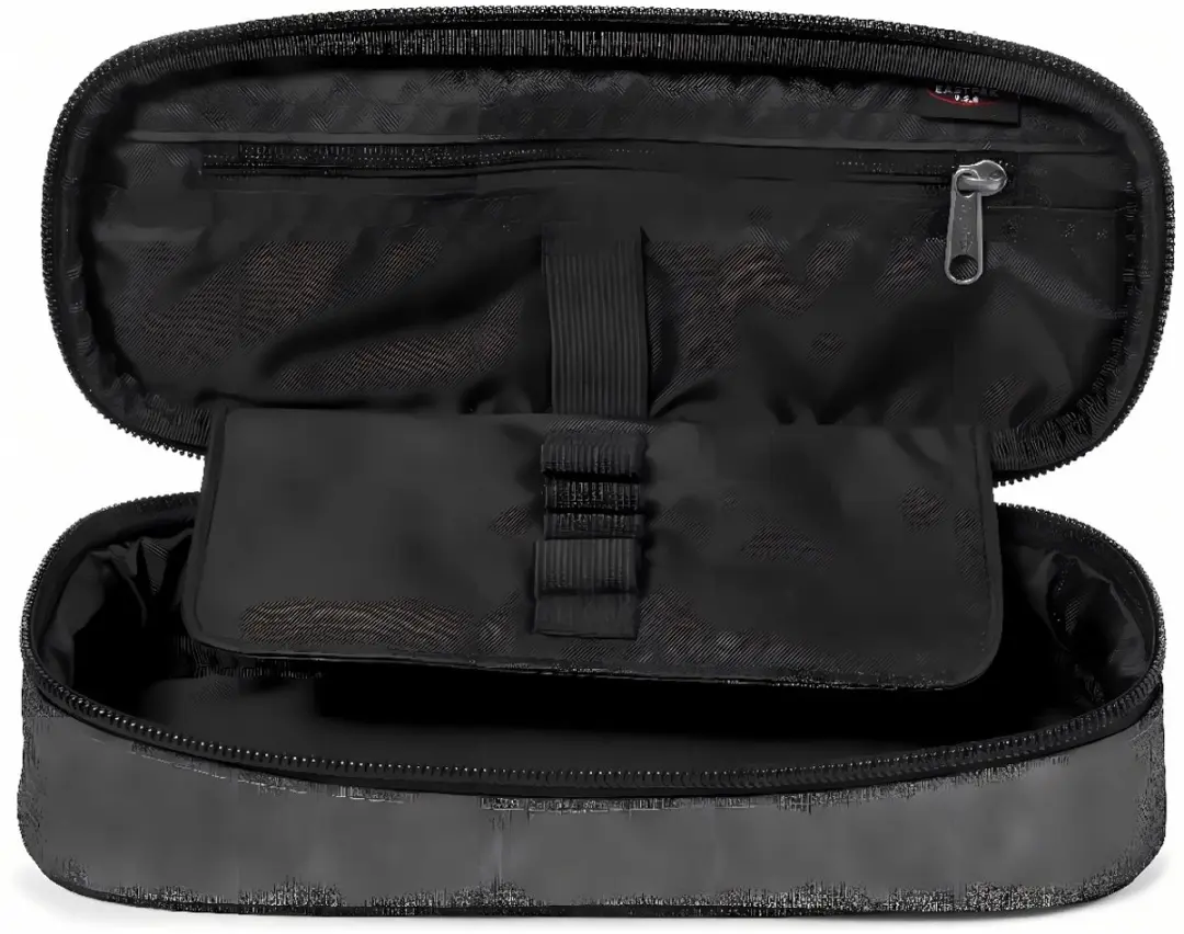 Eastpak Oval Single Etui - Zwart Denim
