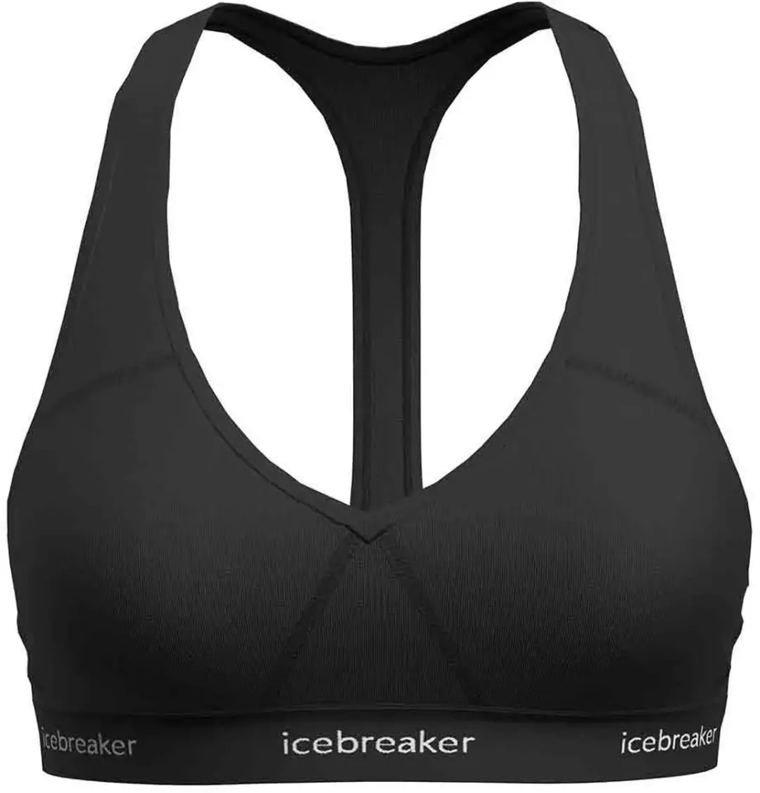 Icebreaker Sprite Racerback BH Dames XS - Zwart