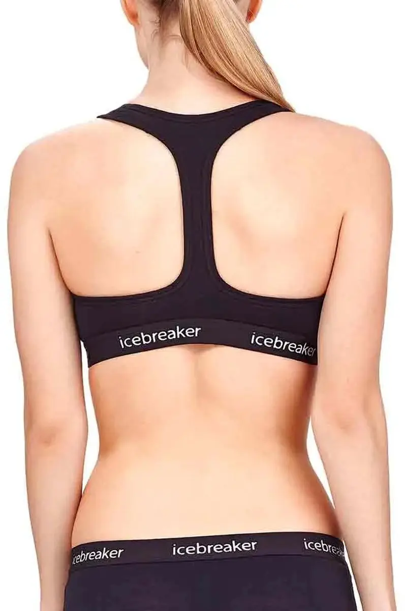 Icebreaker Sprite Racerback BH Dames XS - Zwart