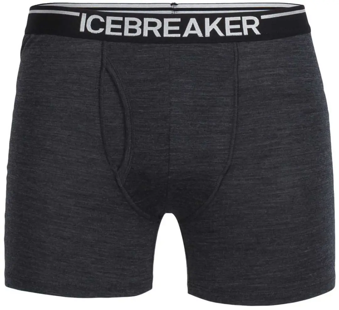 Icebreaker Anatomica With Fly Merino Boxers Grijs S Man