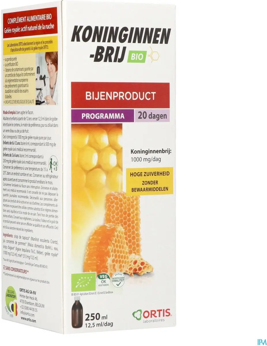 Ortis Royal Jelly Alcoholvrij 250ml - afbeelding 4 van 6