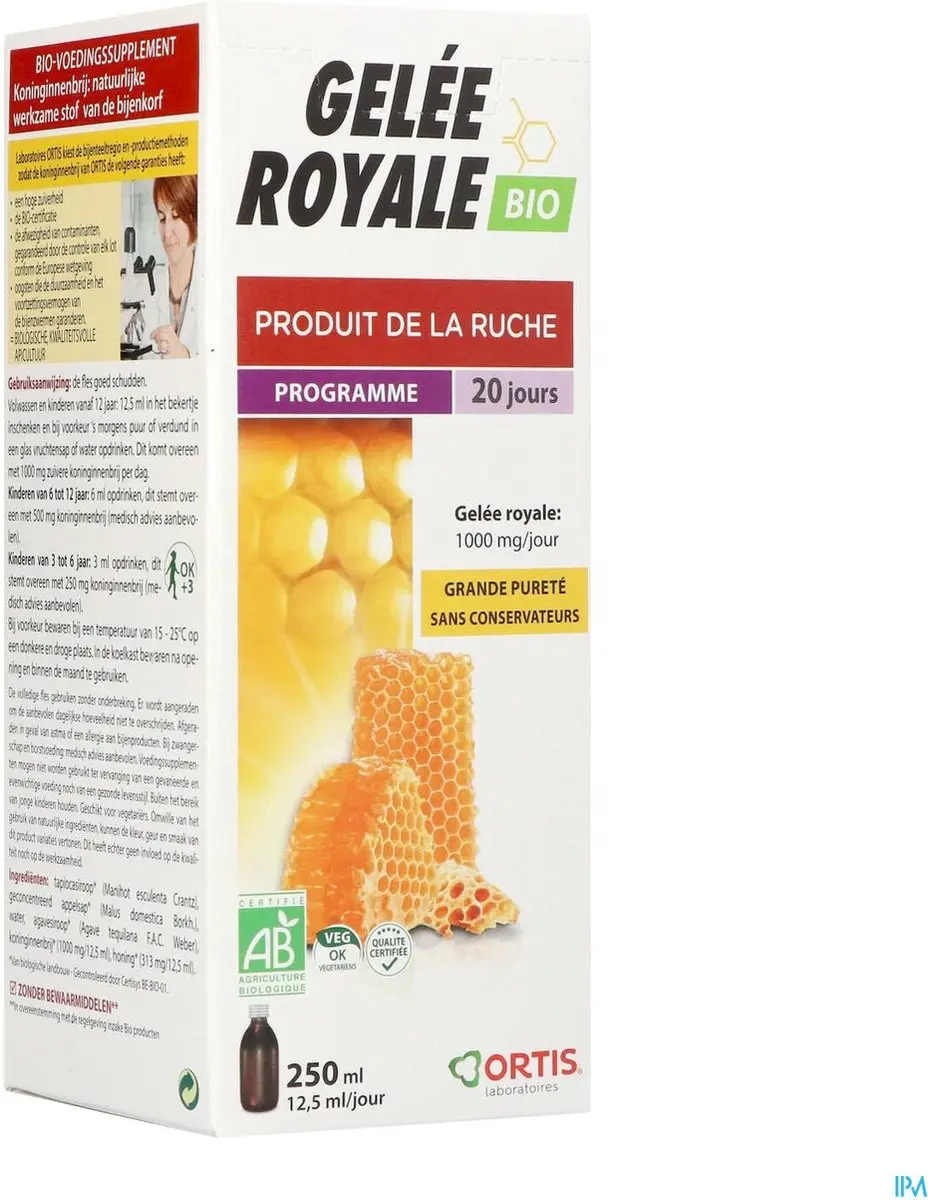 Ortis Royal Jelly Alcoholvrij 250ml - afbeelding 5 van 6