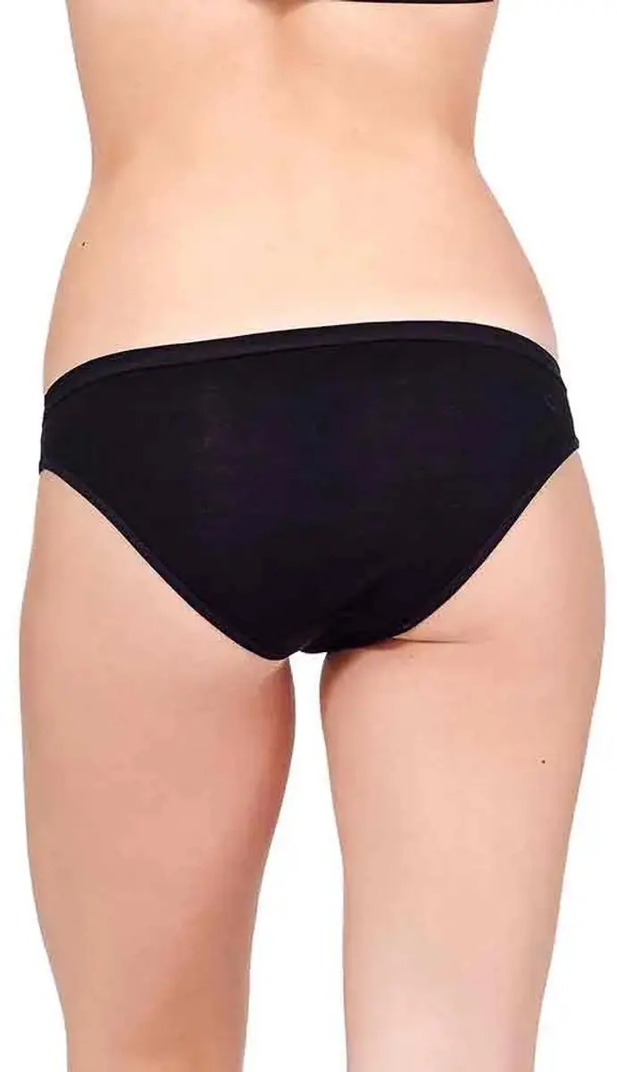 Icebreaker Siren Bikini Slip Dames - XS - Zwart