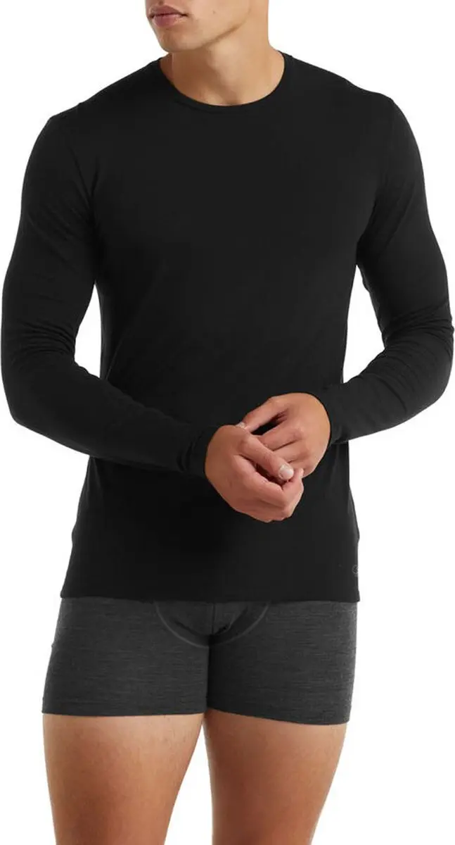 Icebreaker Anatomica LS Thermoshirt XXL - Zwart