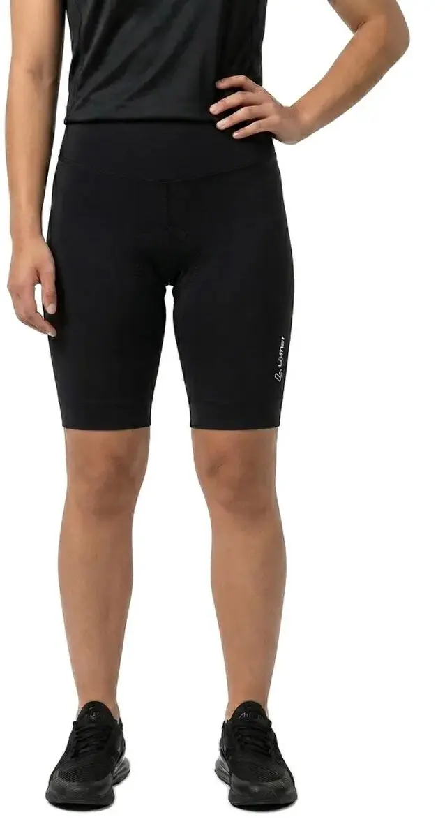 Löffler Vrouwen Fietsbroek Short - Maat L - Zwart