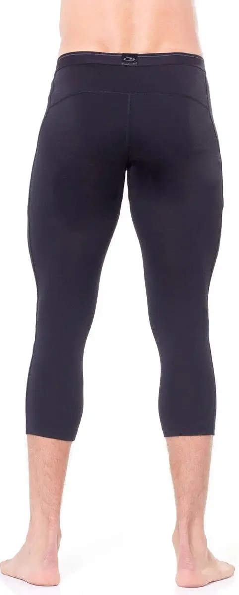Icebreaker Thermolegging Bodyfit 200 Heren - Merinowol Zwart S