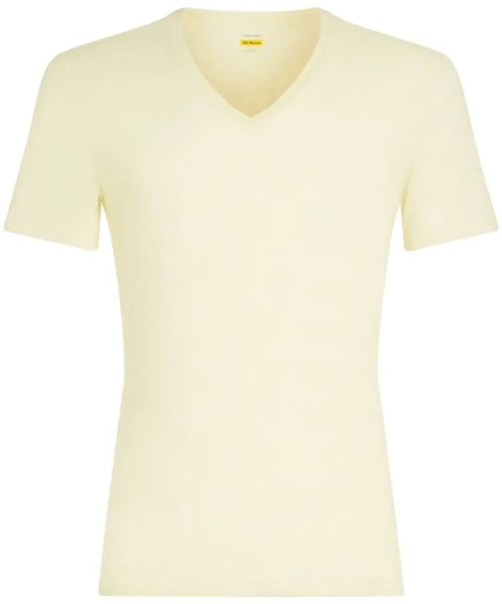 Icebreaker Merino 150 Anatomica V Korte Mouwen Basislaag Geel L Man