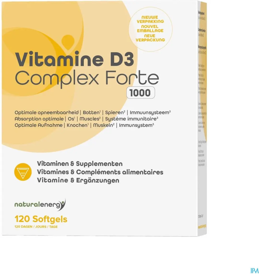 Natural Energy Vitamine D Complex Forte 120 Parels