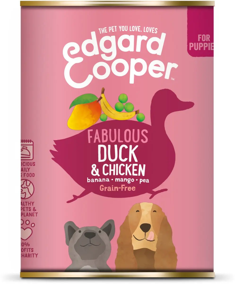 Edgard & Cooper Eend & Kip Blik Hondenvoer 400g