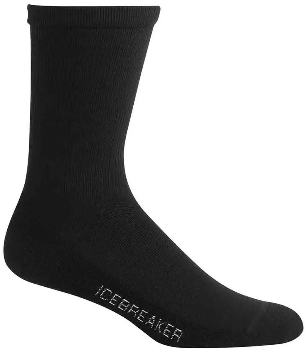 Icebreaker Lifestyle Light Crew Merino Sokken - Zwart