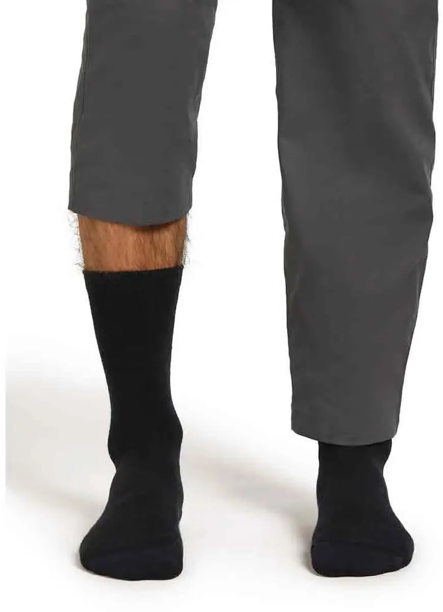 Icebreaker Lifestyle Light Crew Merino Sokken - Zwart