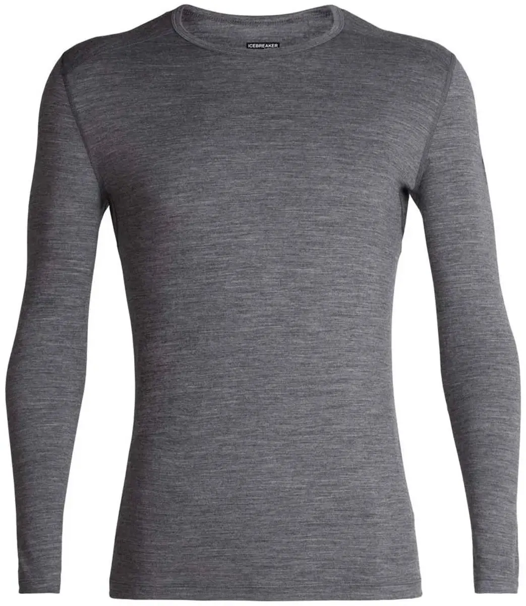 Icebreaker 200 Oasis Merino Thermoshirt Heren - M - Grijs