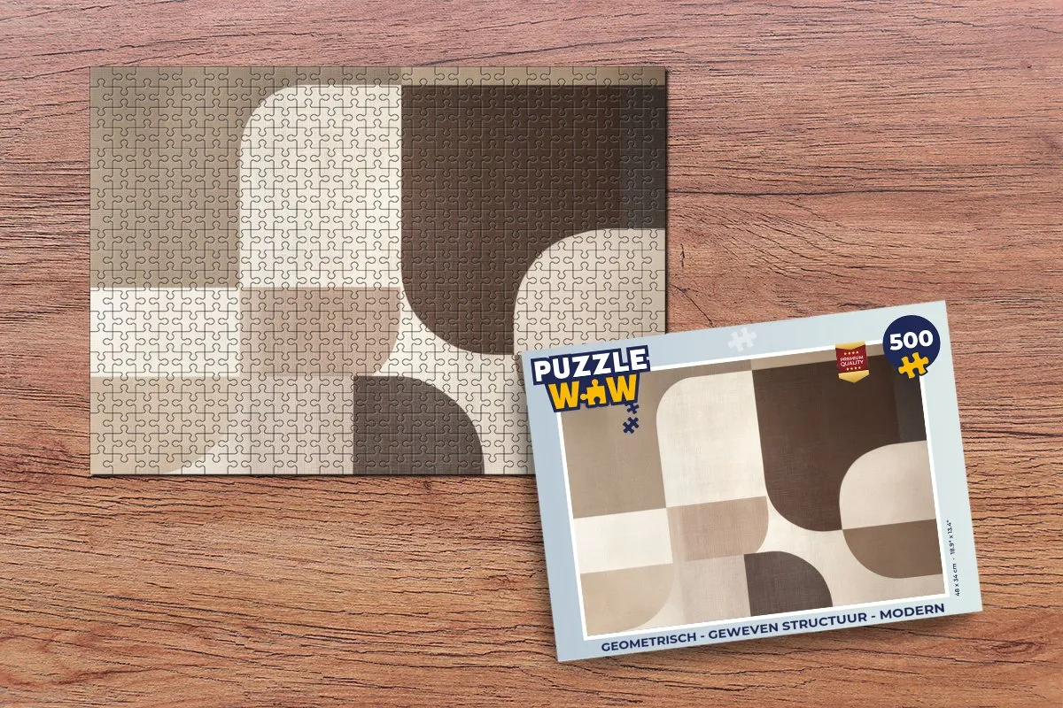 PuzzleWow Geometrisch Legpuzzel 500 Stuks - Modern Vormen