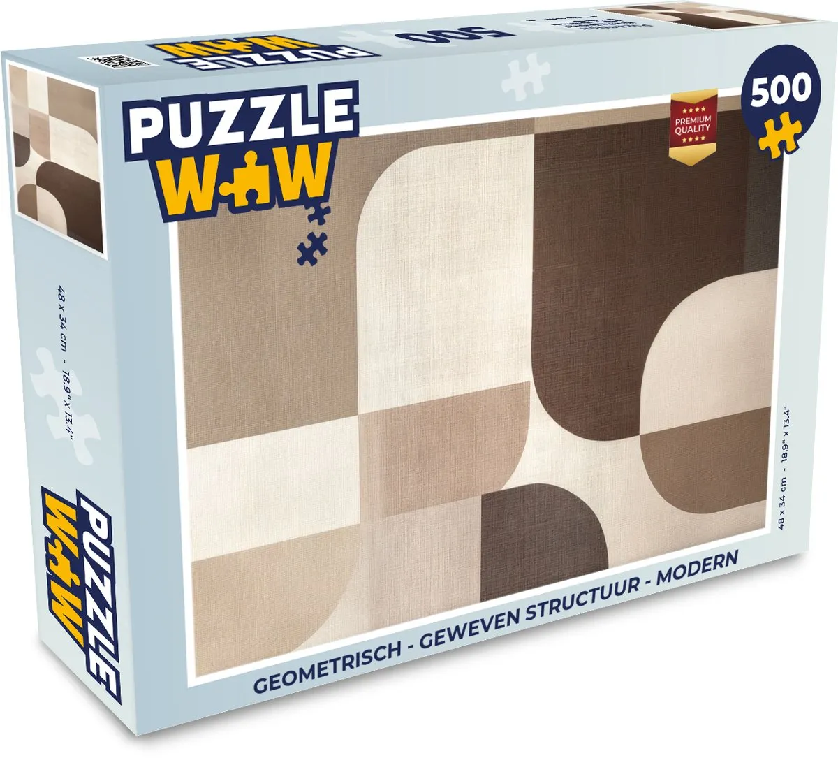 PuzzleWow Geometrisch Legpuzzel 500 Stuks - Modern Vormen
