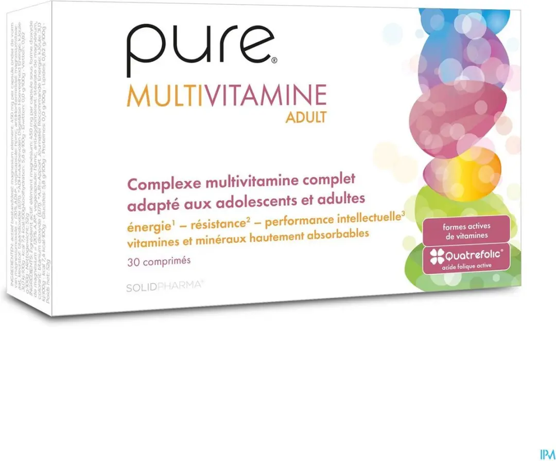 Pure Multivitamine Volwassenen 30 Tabletten