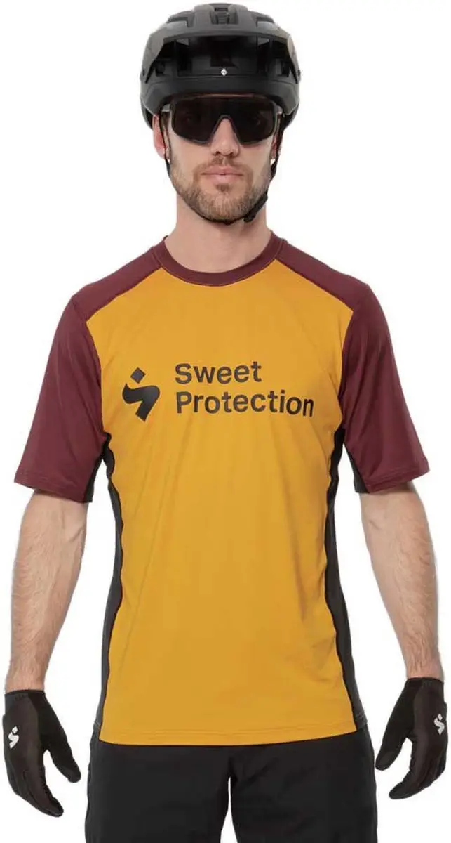 Sweet Protection Hunter Korte Mouw Enduro Trui Geel XL Man
