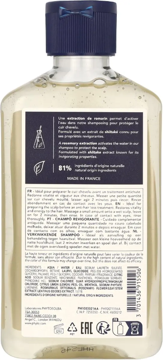 Phyto Paris Men Shampoo 250ml