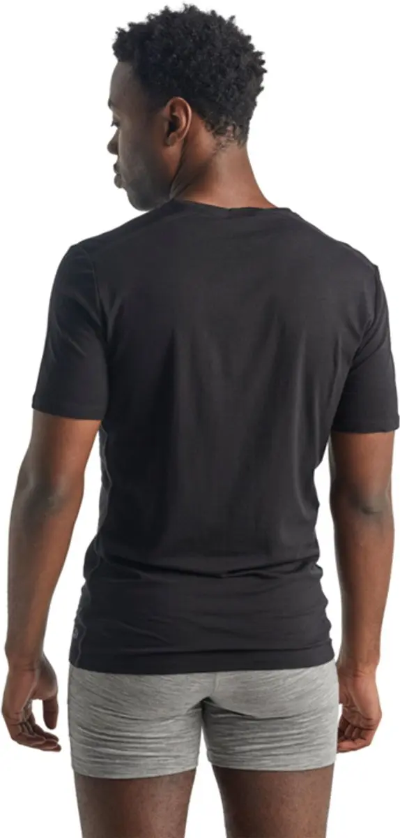 Icebreaker Anatomica V-hals T-shirt Heren - Maat L - Zwart