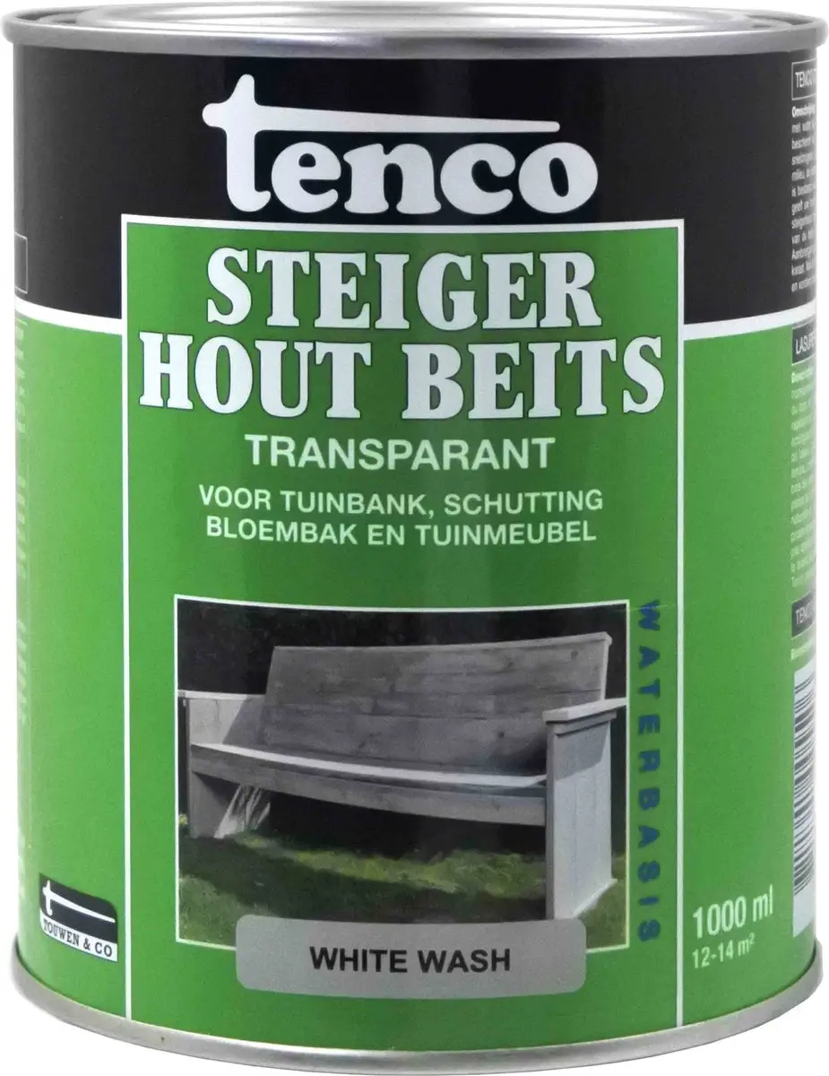 Tenco Steigerhoutbeits White Wash 1L - Meerkleurig - afbeelding 5 van 6