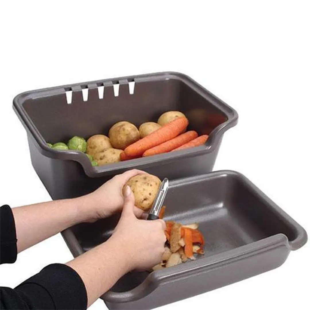Curver Aardappelschilbak 20L - 29x24,5x40,1cm Zilver - afbeelding 2 van 6