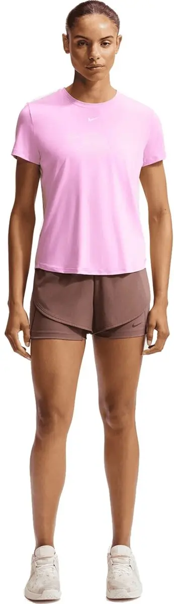 Nike One Classic Dames T-shirt Fn2798-621 - Rood - S