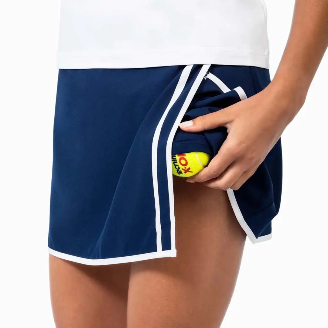 Tecnifibre Women Team Stretch Tennisrok - Marine - L - afbeelding 4 van 4