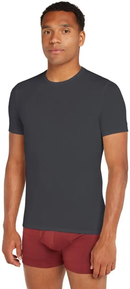 Icebreaker Anatomica SS Crewe Thermoshirt Heren - S - Midnight Navy