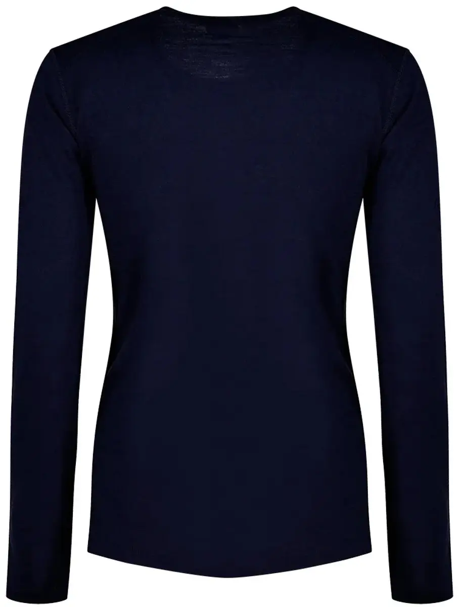 Icebreaker Oasis LS Crewe Thermoshirt Dames - Midnight Navy - XL